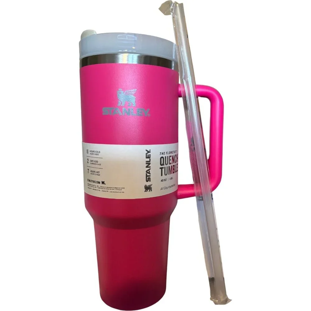 Stanley (Rose Red) 40 oz The‎ Quencher H2.0 Flowstate Tumbler W/Box - NEW! - Picture 4 of 12